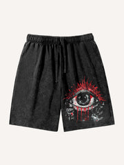 Y2K high-end artist hand-painted custom printed shorts