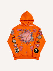 Love-themed printed sweatshirt