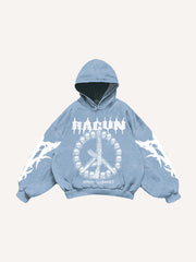 Skull AK hand-painted hip-hop sweatshirt