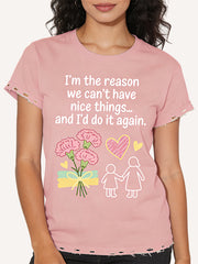 Warm Printed Gratitude Short Sleeve – Mother's Day Gift