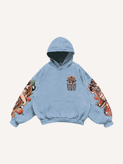 Retro Girl Tattoo Sexy Print Sweatshirt