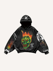 Graffiti hand-painted art sweatshirt