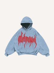 Japanese hand-painted mythical beast limited edition print sweatshirt