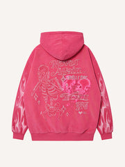 Dangerous Kiss Loose Hooded Sweatshirt