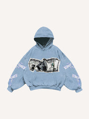 Fashion rejects violence printed sweatshirt