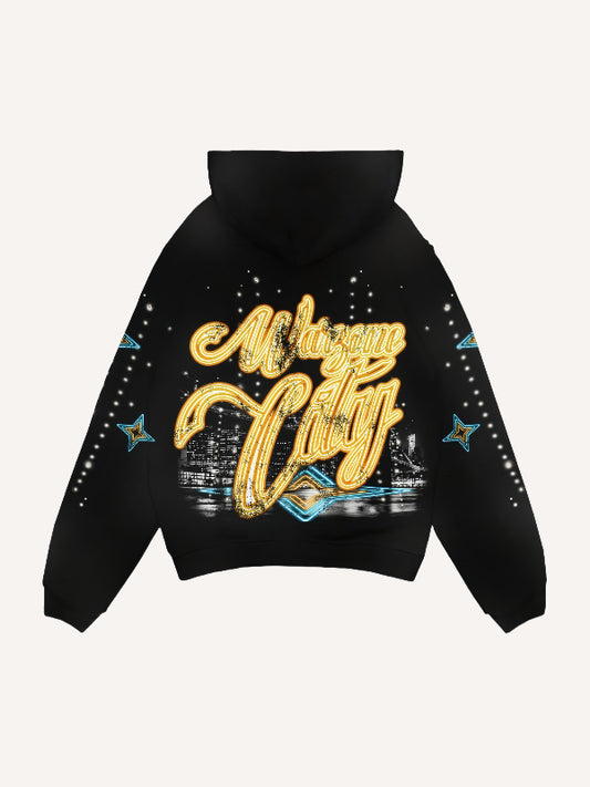 Y2K trendy hooded sweatshirt