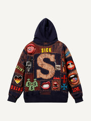 Dangerous Red Lips Comfortable Hooded Sweatshirt