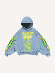 Kapuzenpullover mit Figure&Wing-Grafikdruck und schrägen Taschen