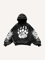 Totem Tattoo Giant Wolf Hoodie
