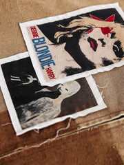 Punk Retro Collage Print Distressed Heavy Jacket