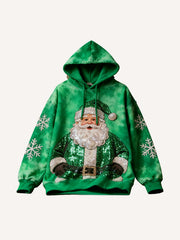 Sparkling Snowflake Mood Hooded Christmas Sweatshirt