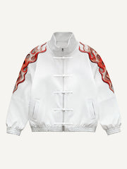 Kung Fu King Fashionable Chinese Oriental Power Trendy Retro Hand-printed Jacket
