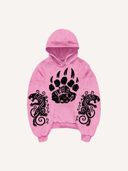 Totem Tattoo Giant Wolf Hoodie