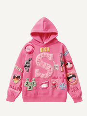 Dangerous Red Lips Comfortable Hooded Sweatshirt