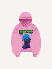 Kapuzenpullover mit Figure&Wing-Grafikdruck und schrägen Taschen