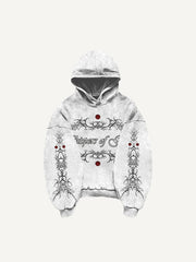 Hand-painted dark witch textured sweatshirt