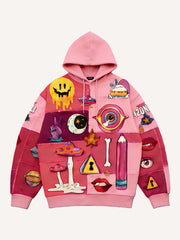 The Secret That Cannot Be Told Printed Hooded Sweatshirt