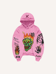 Graffiti hand-painted art sweatshirt