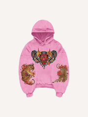Japanese totem Hannya color totem sweatshirt