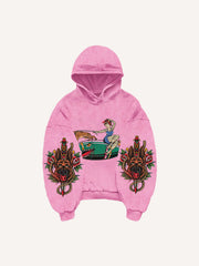 Creative Sexy Retro Girl Bomb Print Sweatshirt