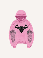 Kapuzenpullover mit Figure&Wing-Grafikdruck und schrägen Taschen