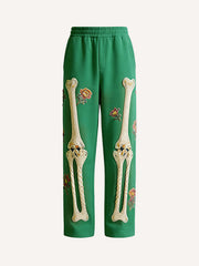 Love Is Forever Skeleton Print Pants