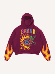 Eye of Hell washed print sweatshirt