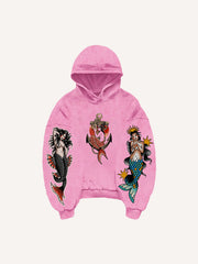 Mermaid Tattoo Retro Fashion Sweatshirt