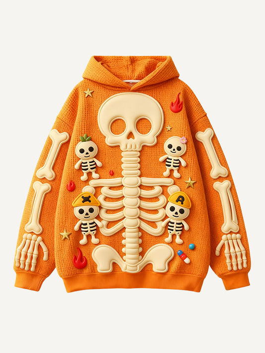 Multi-color cute skull candy man sweatshirt