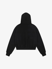 Street Hip-Hop Rhinestone Cropped Hooded Sweatshirt