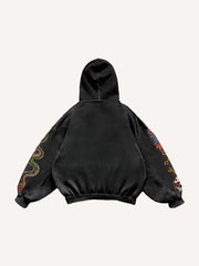 Tattoo-style double-sleeve printed high-end sweatshirt