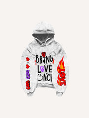 Halloween Graffiti Skull Funny Print Fashion Sweatshirt