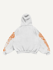 Hand-painted Fuwa hoodie attracting wealth and fortune