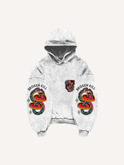 Rose Girl Textured Print Sweatshirt