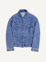 Celebrity-endorsed washed denim jacket for all seasons