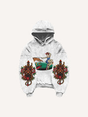 Creative Sexy Retro Girl Bomb Print Sweatshirt