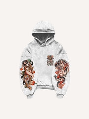 Retro Girl Tattoo Sexy Print Sweatshirt