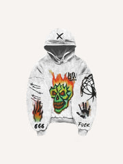 Graffiti hand-painted art sweatshirt