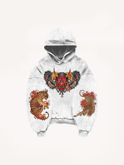 Japanese totem Hannya color totem sweatshirt