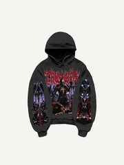 Hand-painted dark style rap sweatshirt