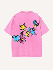 Cute Clown Artist Washed T-shirt