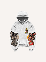 Symmetrical Print Comfortable Retro Girl Fashion Sweatshirt