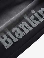 French Terry Distressed Gradient Drawstring Wide Leg Pants