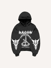 Skull AK hand-painted hip-hop sweatshirt