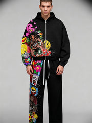 Spray paint wall painting print fashion sweatshirt