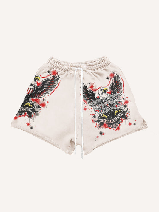 Hand-painted printed high-end comfortable shorts