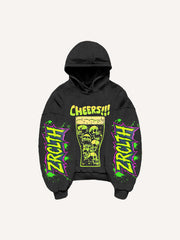 Kapuzenpullover mit Figure&Wing-Grafikdruck und schrägen Taschen