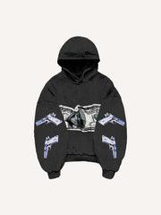 Fashion rejects violence printed sweatshirt