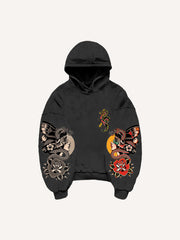 Symmetrical Print Comfortable Retro Girl Fashion Sweatshirt