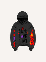 Halloween Graffiti Skull Funny Print Fashion Sweatshirt